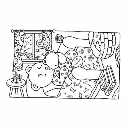 Desenho dos Bobbie Goods descansando para colorir (Desenho para Colorir)