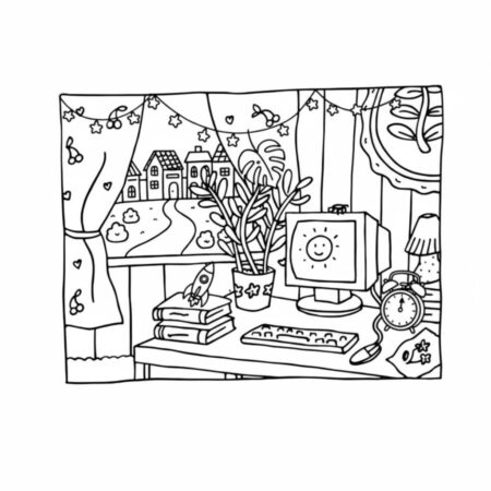 Desenho dos Bobbie Goods no escritório para colorir (Desenho para Colorir)