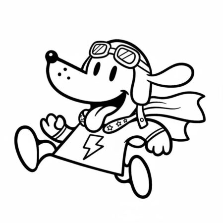 Dog Man Aventureiro (Desenho para Colorir)