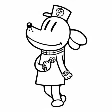 Dog Man Famoso (Desenho para Colorir)