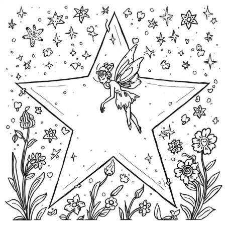 Estrela Fantasia (Desenho para Colorir)