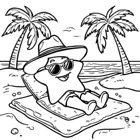 Estrela do Deserto (Desenho para Colorir)