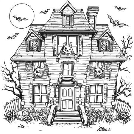 FNAF Haunted House (Desenho para Colorir)