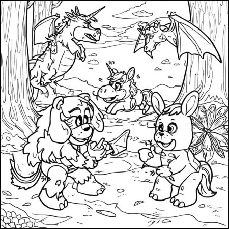 FNAF Magical Creatures (Desenho para Colorir)