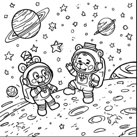FNAF Space Adventure (Desenho para Colorir)