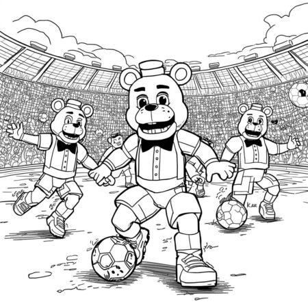 FNAF Sports Day (Desenho para Colorir)