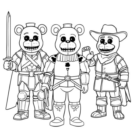 FNAF Time Travel (Desenho para Colorir)