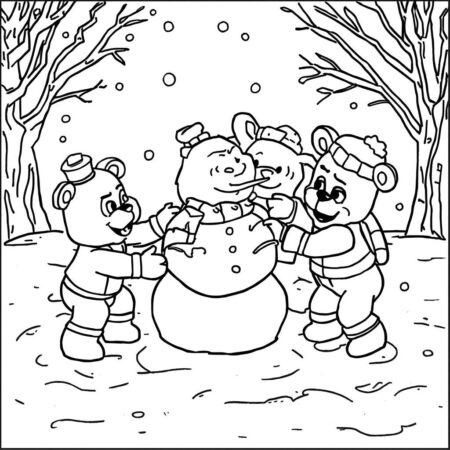 FNAF Winter Wonderland (Desenho para Colorir)