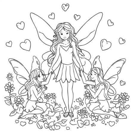 Fada da Amizade (Desenho para Colorir)