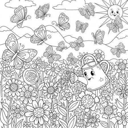 Fazenda Jardim Flores (Desenho para Colorir)