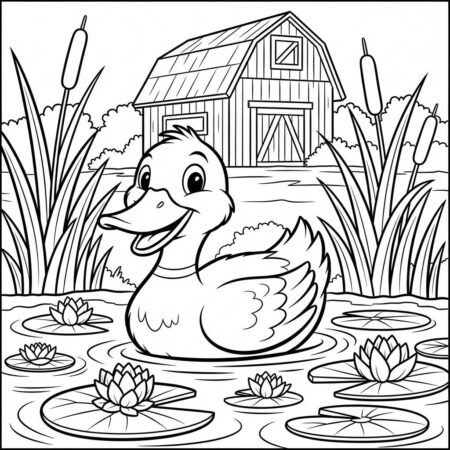 Fazenda Pato Alegre (Desenho para Colorir)
