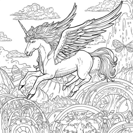 Fera mistica Para Meninos (Desenho para Colorir)