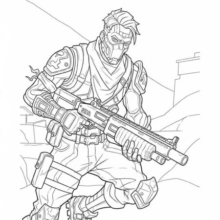 Fortnite Estilo Realista (Desenho para Colorir)