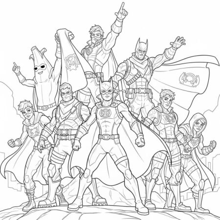 Fortnite Super Herois (Desenho para Colorir)