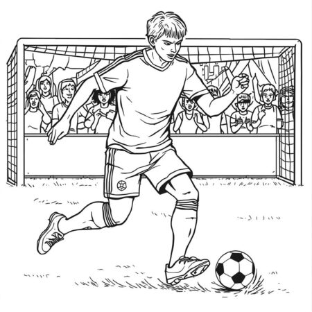 Futebol Para Meninos (Desenho para Colorir)