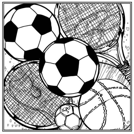 Futebol e Esportes (Desenho para Colorir)