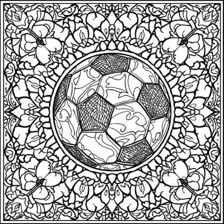 Futebol para Adultos (Desenho para Colorir)