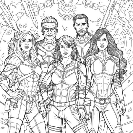 Guardians of the Galaxy (Desenho para Colorir)