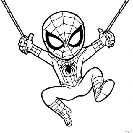 Homem Aranha para Criancas (Desenho para Colorir)