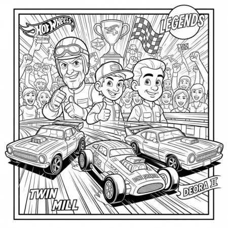 Hot Wheels Racing Legends (Desenho para Colorir)