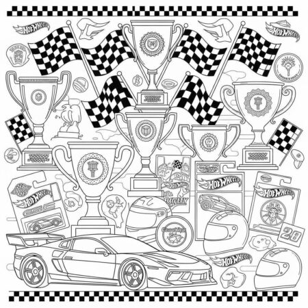 Hot Wheels Racing Legends (Desenho para Colorir)