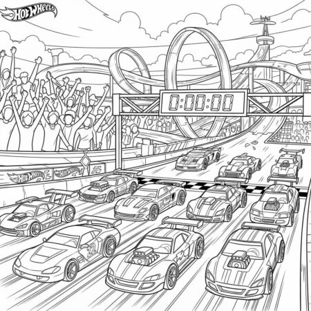 Hot Wheels Speed Challenge (Desenho para Colorir)