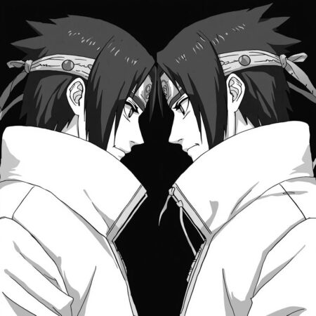 Itachi e Sasuke (Desenho para Colorir)