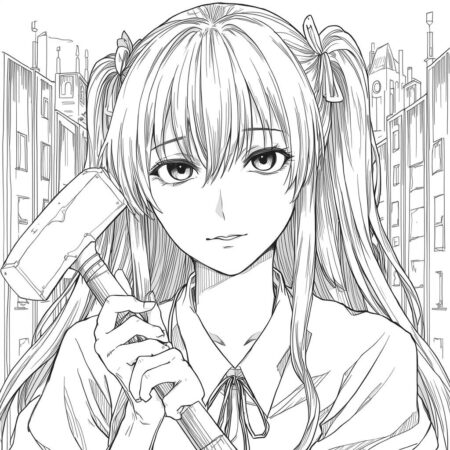 Jujutsu Kaisen Realista (Desenho para Colorir)