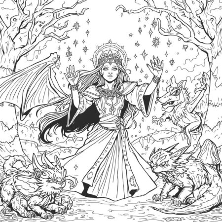 Jujutsu Kaisen e Magia (Desenho para Colorir)