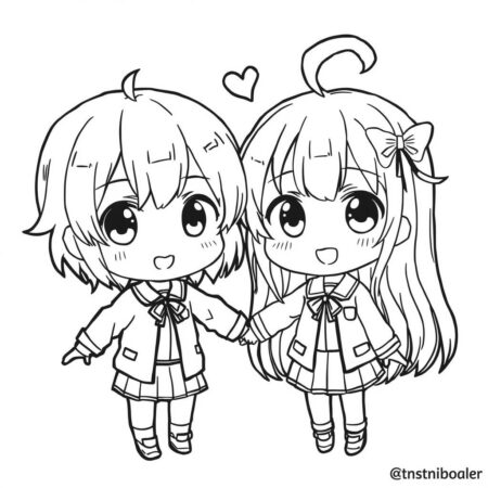 Kawaii Jujutsu Kaisen (Desenho para Colorir)