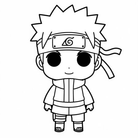 Kawaii Naruto (Desenho para Colorir)