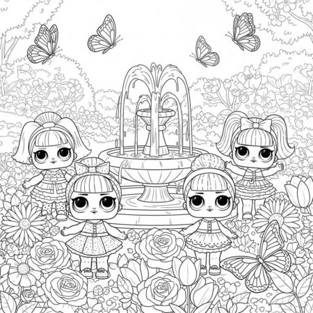 LOL Surprise Jardim Encantado (Desenho para Colorir)
