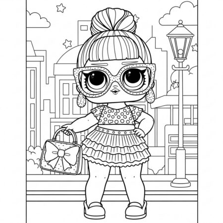 LOL Surprise Moda Divertida (Desenho para Colorir)