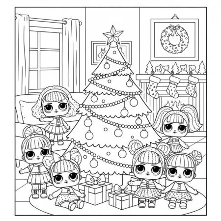 LOL Surprise Natal Magico (Desenho para Colorir)