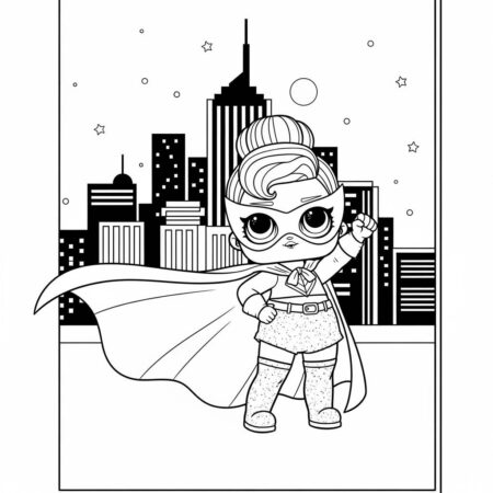 LOL Surprise Superhero (Desenho para Colorir)