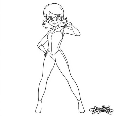 Ladybug Simples (Desenho para Colorir)