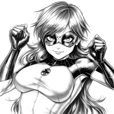 Ladybug em Estilo Realista (Desenho para Colorir)