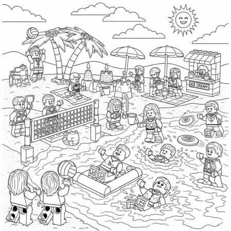 Lego Aventura de Verao (Desenho para Colorir)