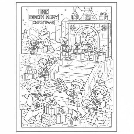 Lego Aventura no Polo Norte (Desenho para Colorir)