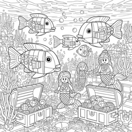 Lego Mundo Subaquatico (Desenho para Colorir)