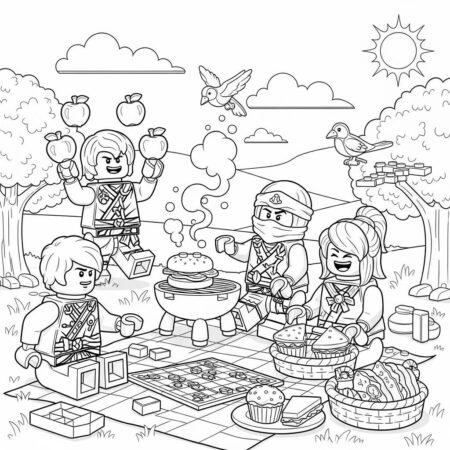 Lego Ninjago Fun Day (Desenho para Colorir)