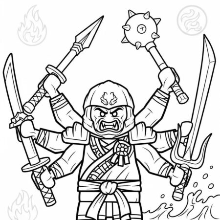 Lego Ninjago Garmadon (Desenho para Colorir)