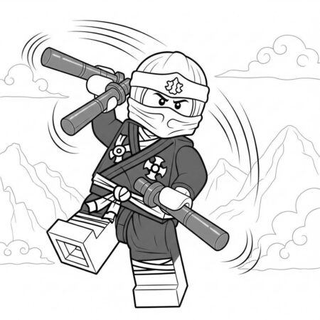 Lego Ninjago Jay (Desenho para Colorir)