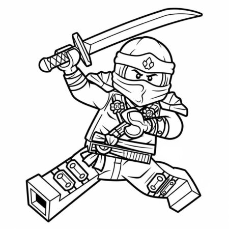 Lego Ninjago Kai (Desenho para Colorir)