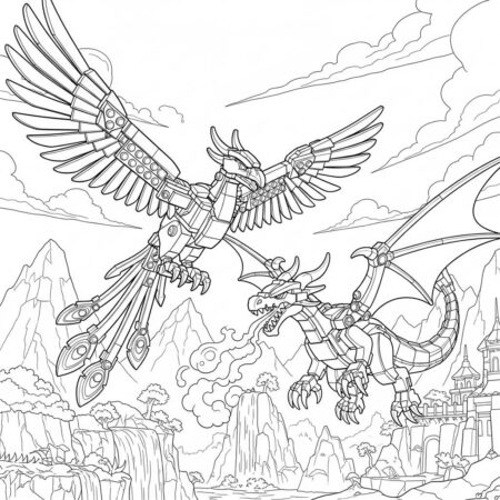 Lego Ninjago Mystical Creatures (Desenho para Colorir)