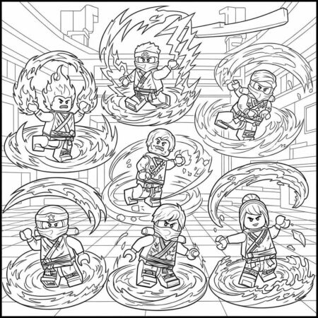 Lego Ninjago Spinjitzu (Desenho para Colorir)