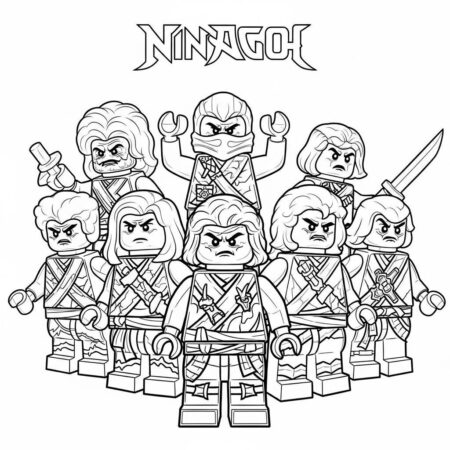Lego Ninjago Villains (Desenho para Colorir)