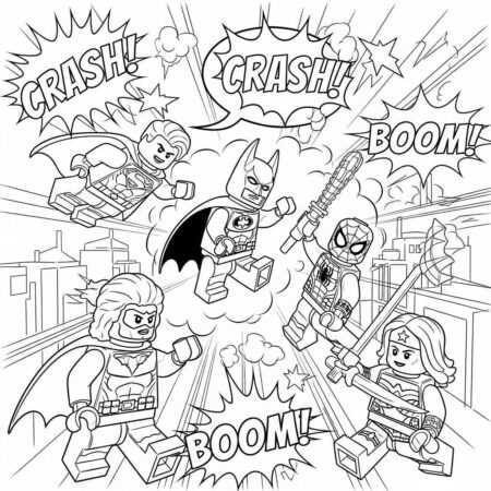 Lego Super Herois (Desenho para Colorir)