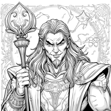 Loki Astuto (Desenho para Colorir)