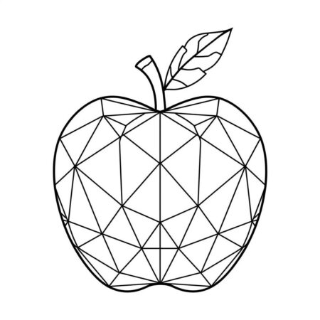 Maca Geometrica Moderna (Desenho para Colorir)